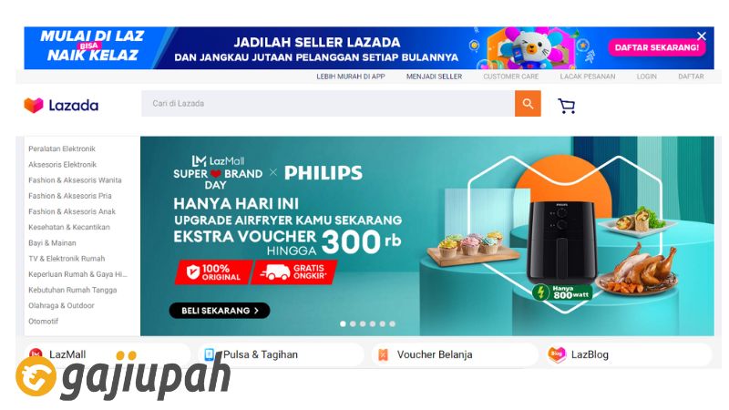 gaji karyawan Lazada