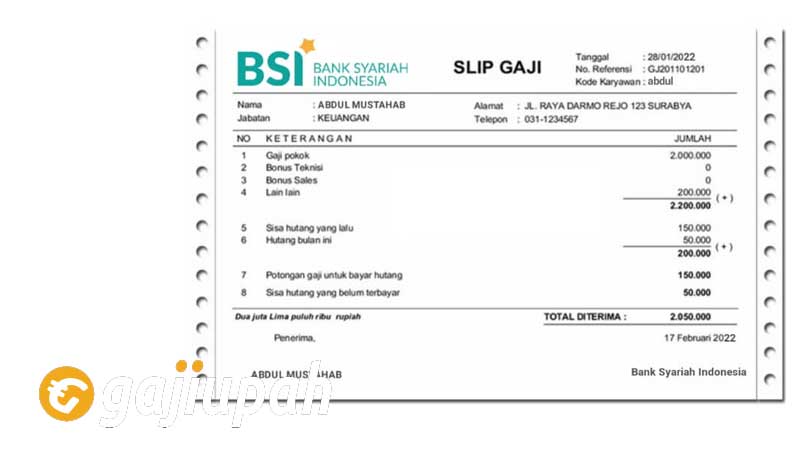 Gaji Pegawai Bank BRI Syariah Semua Jabatan 