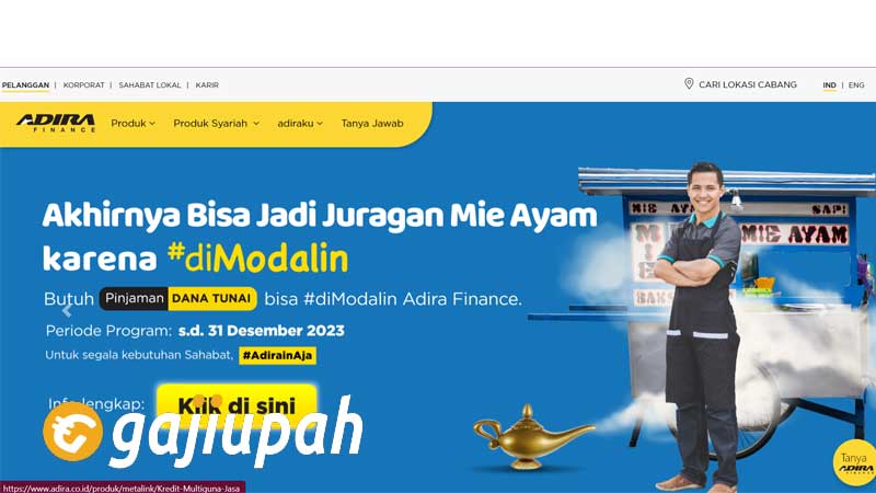 Gaji Karyawan Adira Finance Semua Jabatan Terbaru