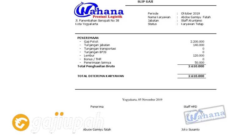 Gaji Karyawan Wahana Logistik Semua Jabatan Terbaru