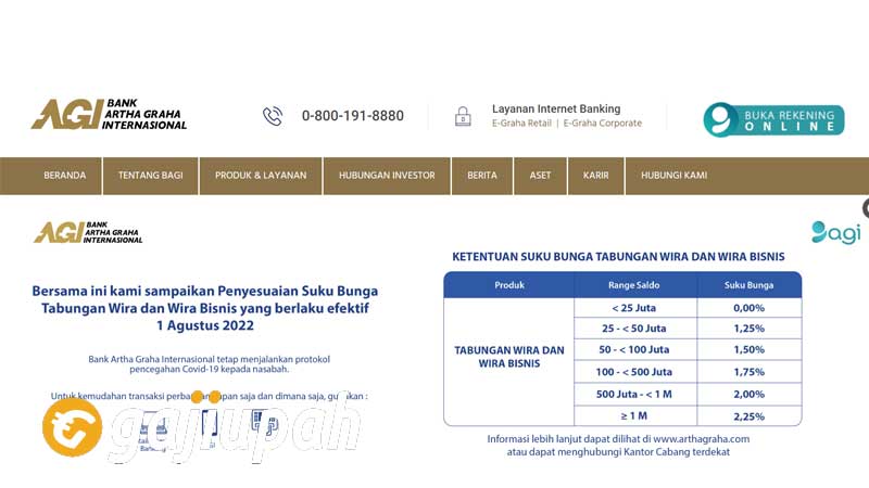 Gaji Pegawai Bank Artha Graha Internasional Tbk (INPC) Semua Jabatan Terbaru