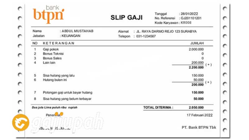 Gaji Pegawai Bank BTPN Syariah Tbk (BTPS) Semua Jabatan Terbaru