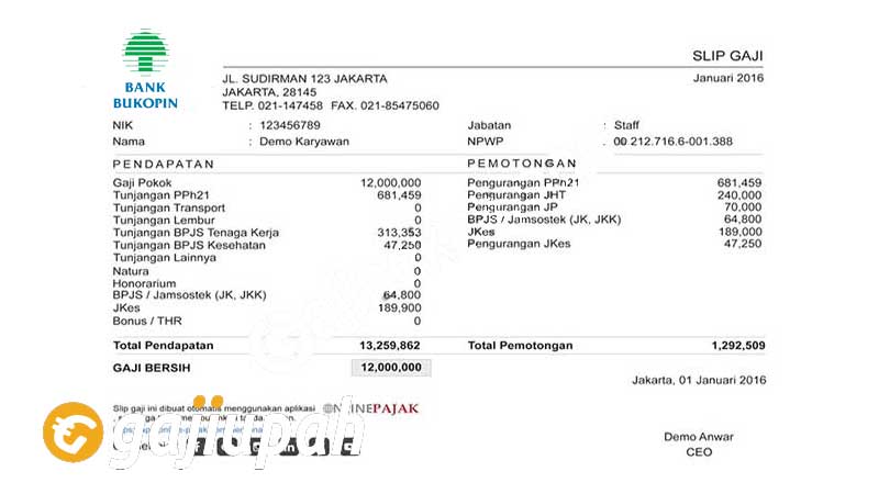 Gaji Pegawai Bank Bukopin Semua Jabatan Terbaru