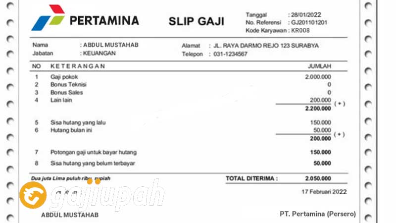 Gaji Pegawai Pertamina Semua Jabatan Terbaru