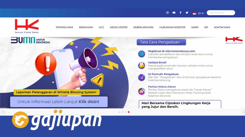 Gaji Karyawan PT Hutama Karya (Persero) Semua Jabatan Terbaru