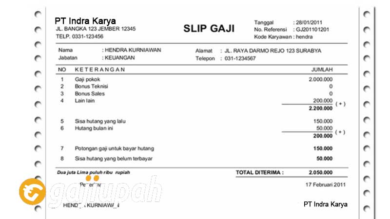 Gaji Karyawan PT Indra Karya (Persero) Semua Jabatan Terbaru