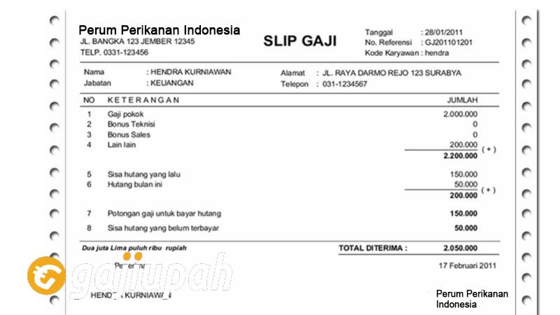 Gaji Karyawan Perum Perikanan Indonesia Semua Jabatan Terbaru