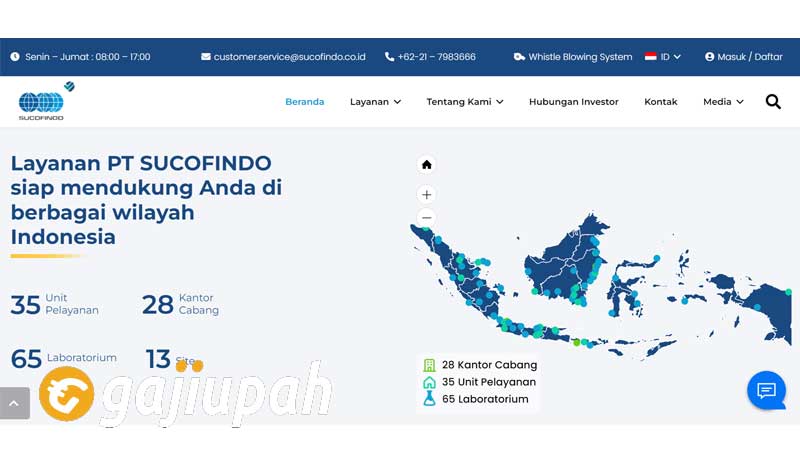 Gaji Karyawan PT Sucofindo (Persero) Semua Jabatan Terbaru