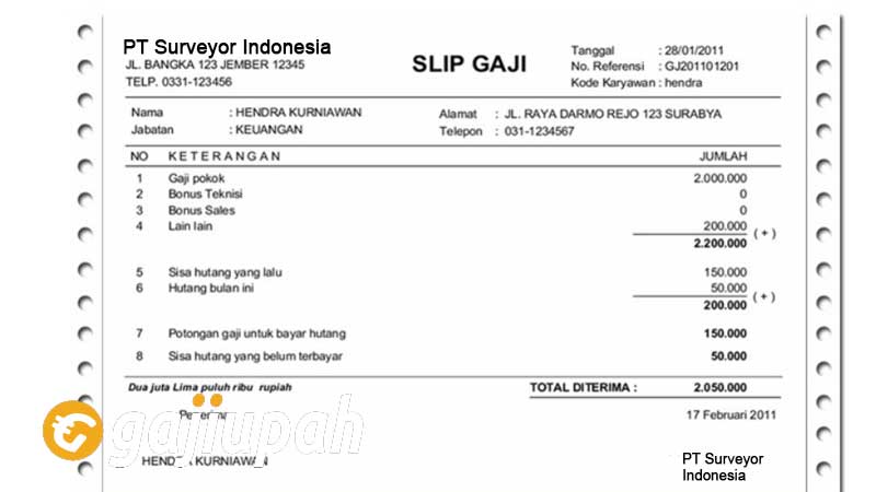 Gaji Karyawan PT Surveyor Indonesia (Persero) Semua Jabatan Terbaru