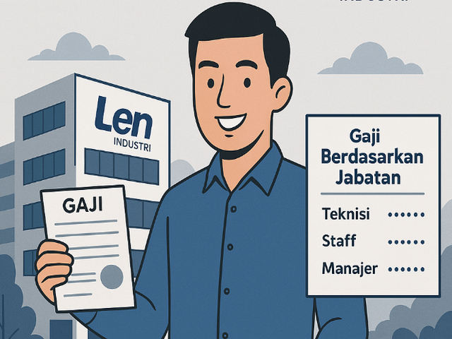 gaji pt len industri