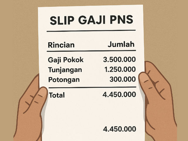 slip gaji pns