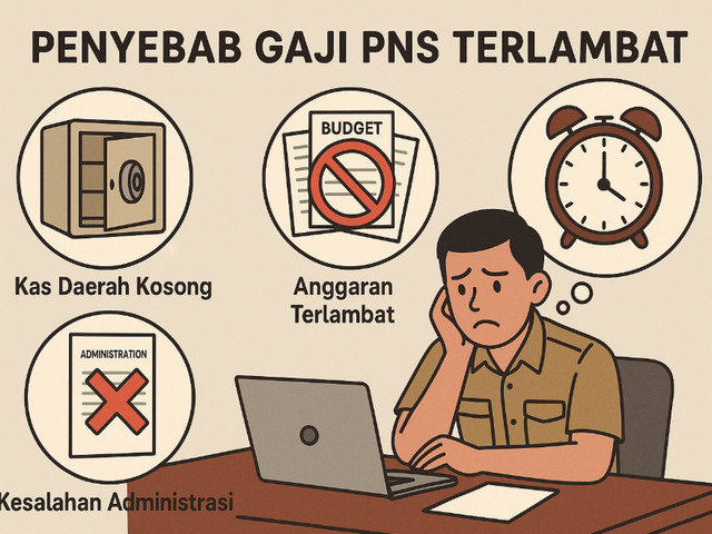 Penyebab Gaji PNS Terlambat
