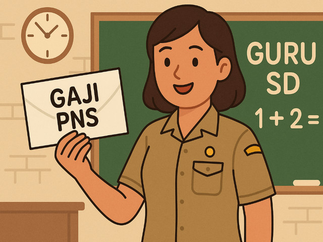 gaji pns guru sd
