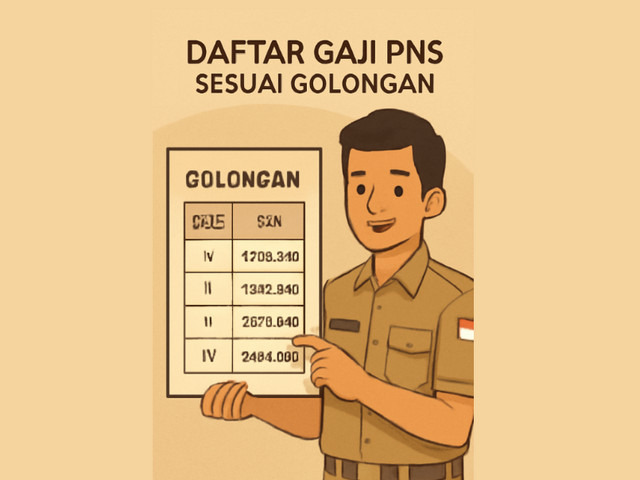 Daftar Gaji PNS Sesuai Golongan