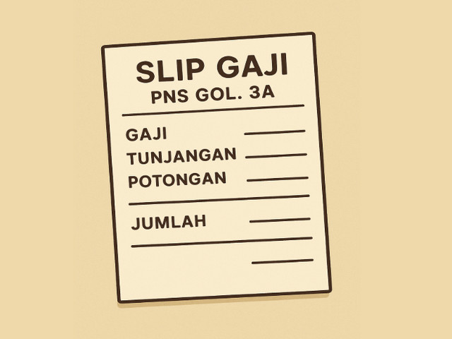 Slip Gaji PNS Golongan 3a